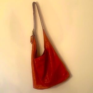 --RARE --Limited Edition COACH hobo large RED leather shoulder bag!
